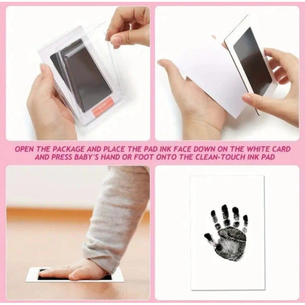 Generic Pack of 2 Baby Hand and Footprint (White)