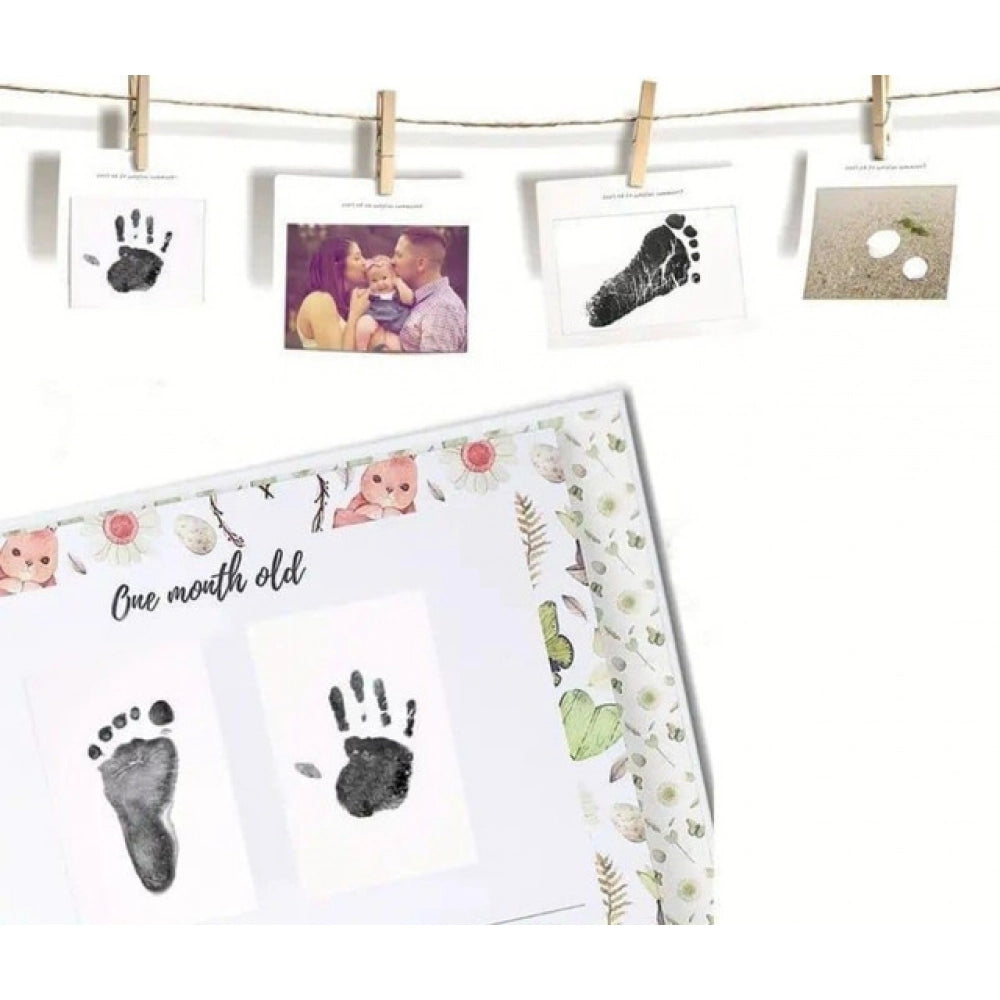 Generic Pack of 2 Baby Hand and Footprint (White)