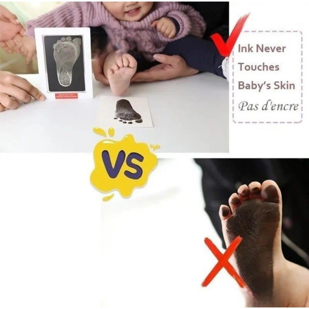 Generic Pack of 2 Baby Hand and Footprint (White)