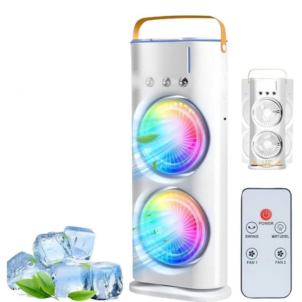 Generic Double End Air Cooler Mist Fan (Multicolor)