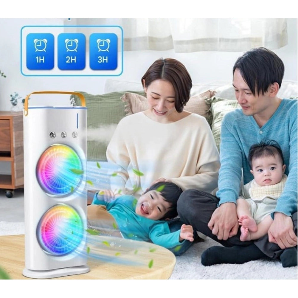 Generic Double End Air Cooler Mist Fan (Multicolor)