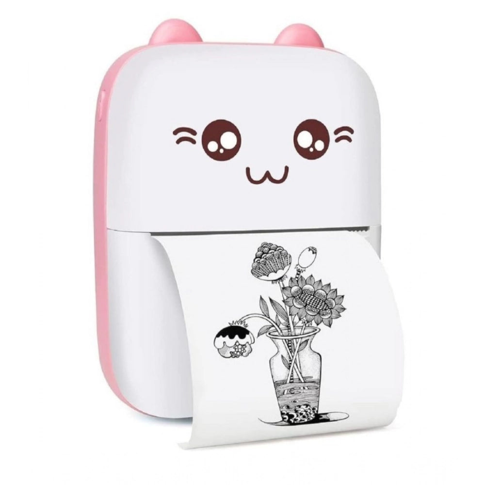 Generic Mini Printer (Pink-White)