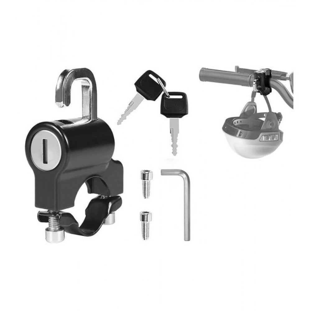 Generic Pack of 2 Motorcycle Helmet Lock (Black)
