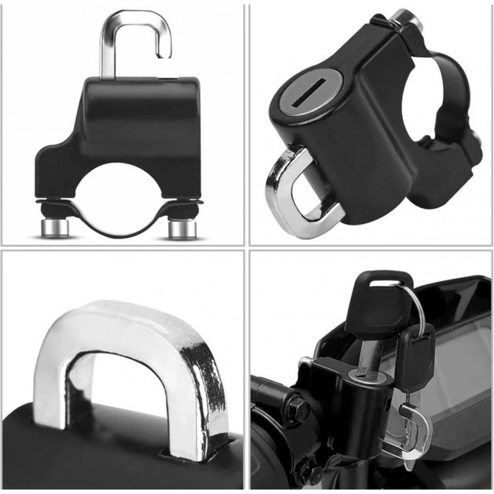 Generic Pack of 2 Motorcycle Helmet Lock (Black)