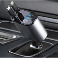 Generic Retractable Car Charger (Grey)